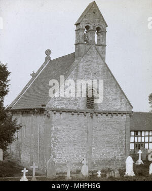 Eglise de St Mary et St David, Kilpeck, Herefordshire Banque D'Images