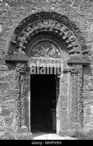 Eglise de St Mary et St David, Kilpeck, Herefordshire Banque D'Images