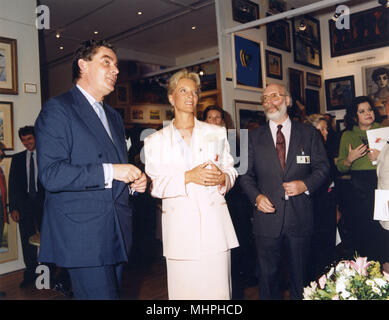 Grenville Collins avec la princesse Michael de Kent Banque D'Images