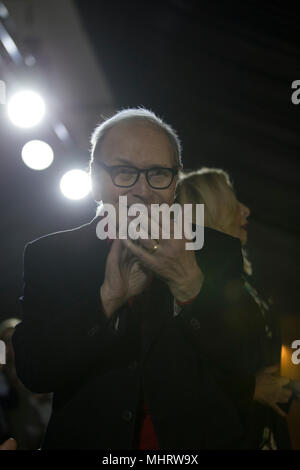 Rome, Italie. 3e mai 2018. Ennio Morricone ASSISTE AUX TARIFS AÉRIENS CINÉMA - 1ª semaine del Cinema italiano nel Mondo - à Studi di Roma Cinecittà Crédit : Paolo Pirrocco/Alamy Live News Banque D'Images