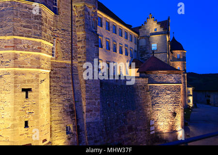 Le château de Rosenberg, Kronach, Frankonia supérieur. La Bavière, Allemagne Banque D'Images