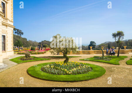 Osborne House sur l'île de Wight est l'ancienne résidence d'été de la reine Victoria et le Prince Albert. Banque D'Images