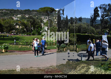 Gênes, Italie - 27 AVRIL 2018 - Euroflora à Nervi parcs : est le plus important parmi les floralies Européenne 86 mille mètres carrés et 5 km Banque D'Images