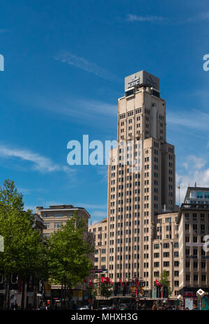 Anvers, Belgique - Mai 1, 2018 Avis de la boeren toren à Anvers en Belgique. Le premier gratte-ciel de Europa Banque D'Images