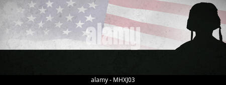 Composite image beau soldat Banque D'Images