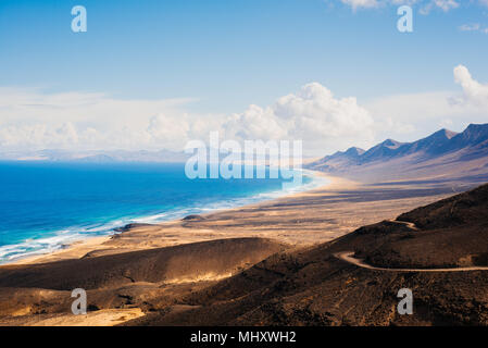 Vue mer, Corralejo, Fuerteventura, Îles Canaries Banque D'Images