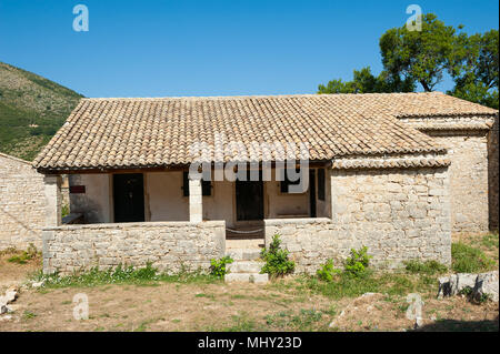 Vieille Perithia, le plus ancien village de Corfou, Corfou, îles Ioniennes, Grèce, Europe Banque D'Images