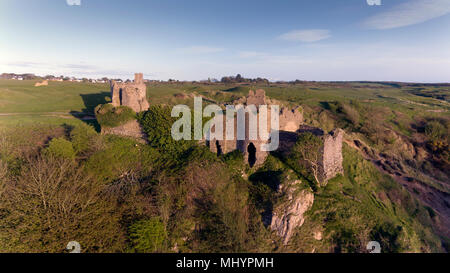 Pennard château Gower Banque D'Images