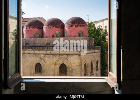 Palerme, Sicile, l'église de San Cataldo Banque D'Images