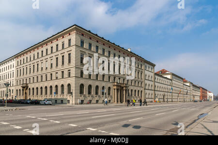 Ludwigstrasse à Munich - Bavière, Allemagne Banque D'Images