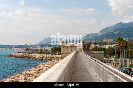 Le Bastion, Musée Jean Cocteau - Menton, Côte d'Azur Banque D'Images