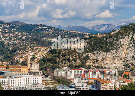 Alpes Ligures à Nice, Côte d'Azur - France Banque D'Images