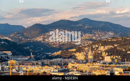 Alpes Ligures à Nice, Côte d'Azur - France Banque D'Images
