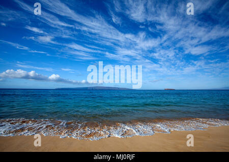 Grande Plage, Makena, Maui, Hawaii. Banque D'Images