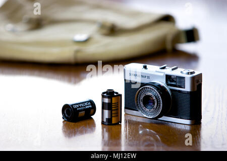 Olympus TRIP 35mm compact film appareil construit entre 1968 - 1983. Banque D'Images