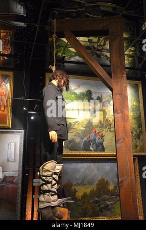 Le Musée de la lutte macédonienne à la souveraineté et l'indépendance à Skopje, République de Macédoine Banque D'Images