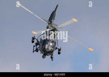 BERLIN - Apr 27, 2018 : nouvel Airbus H145M à l'hélicoptère militaire ILA Berlin Air Show. Banque D'Images
