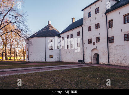 Finlande Turku, soirée de printemps au château de Turku qui est du 13ème siècle Banque D'Images