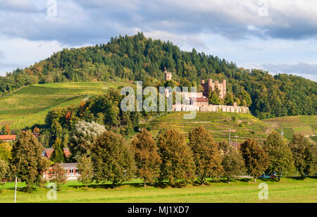 Voir d'Ortenberg château dans la Forêt-Noire. L'Allemagne, l'Baden-Wur Banque D'Images