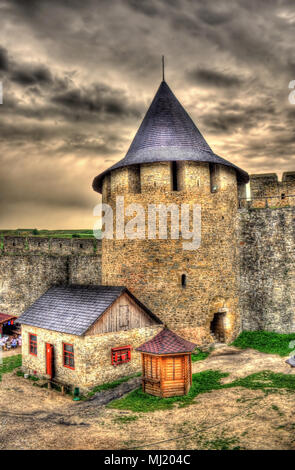 À l'intérieur de la forteresse de Khotin - Ukraine Banque D'Images