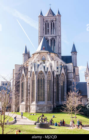 Saint Nicholas Church, Gand, Belgique, 2018 Banque D'Images