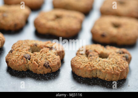 Très bon italien de biscuits faits maison, située sur un plateau Banque D'Images