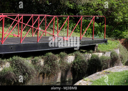 L'Poyntz Chichester Pont sur le Canal de Chichester, West Sussex, UK. Banque D'Images