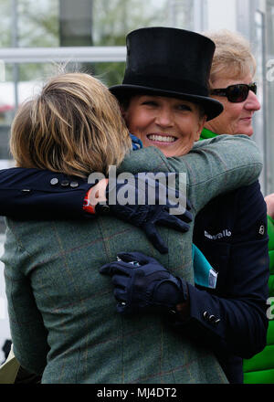 Le Gloucestershire, Royaume-Uni. 4e mai 2018. Lissa vert après la phase de dressage du 2018 Mitsubishi Motors Badminton Horse Trials, Badminton, Royaume-Uni. Jonathan Clarke/Alamy Live News Banque D'Images