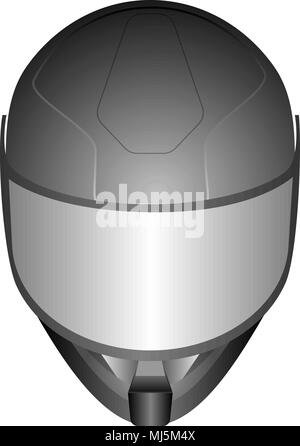 Course de moto 3D réaliste avec des casques pare-soleil en verre Illustration de Vecteur