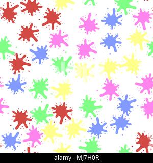 Ensemble de taches colorées Illustration de Vecteur