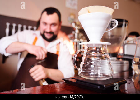 Café filtre ou pour plus de café sur l'échelle et professionnels de l'équipement. Café Banque D'Images