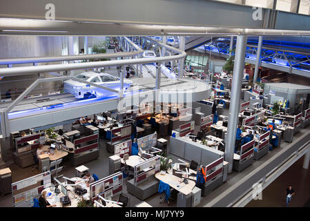 Le bâtiment central, l'usine BMW à Leipzig Banque D'Images