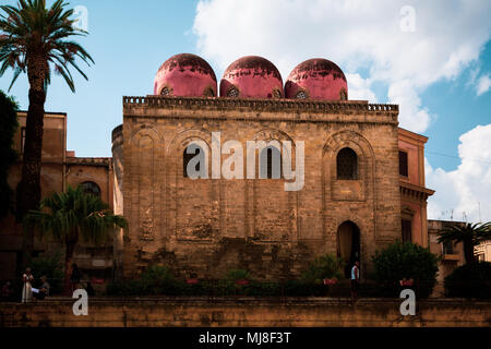 Palerme, Sicile, l'église de San Cataldo Banque D'Images