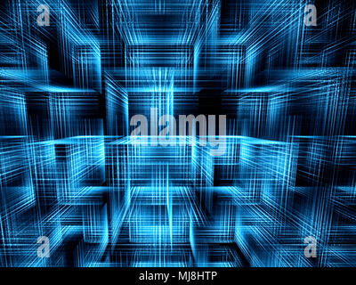 Contexte - Cubes abstract image générée numériquement Banque D'Images