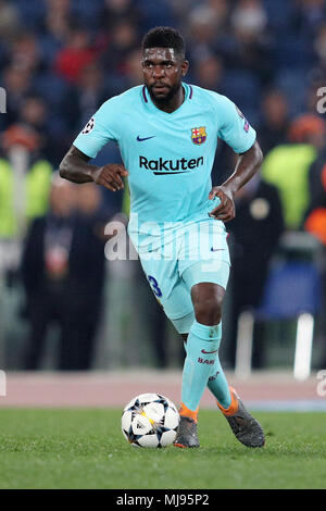 Samuel Umtiti Barcelone Rome les 10-04-2018 Stadio Olimpico Champions League, Quarti di Finale. AS Roma - Barcellona / AS Roma - Barcelone 3-0 Foto Luca Banque D'Images