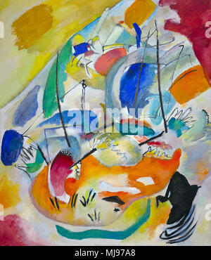 L'Improvisation 31 Mer, Bataille, Wassily Kandinsky, 1913, National Gallery of Art, Washington DC, USA, Amérique du Nord Banque D'Images