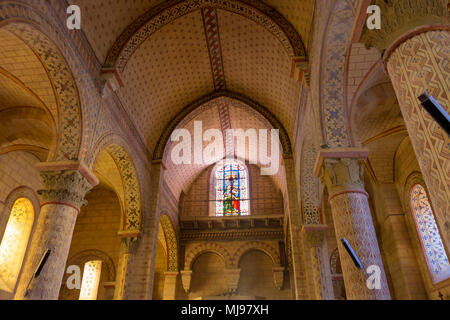 Église Saint Julien. Église romane de Chauriat village. Puy de Dôme. L'Auvergne. France Banque D'Images