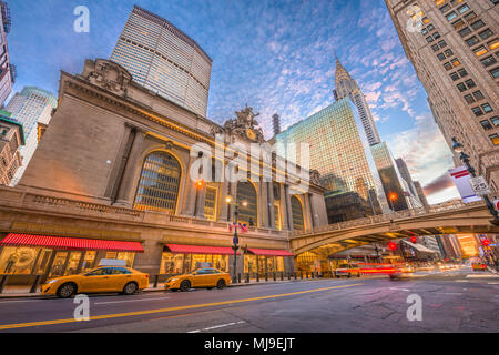 New York, New York, USA au Grand Central Terminal de Manhattan dans la matinée. Banque D'Images