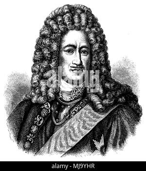 Le prince Alexandre Menchikov Danilovich (né le 16 novembre 1672, est décédé le 30 janvier, 1730 ), Banque D'Images