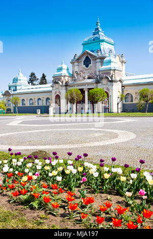 Hotel Pavillon Prumyslovy, Vystaviste Holesovice, Prague, Ceska Republika Banque D'Images