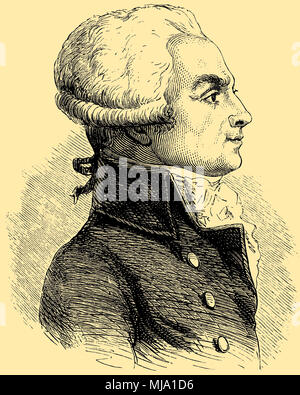 Maximilien Robespierre (né le 6 mai 1758 , décédé le 28 juillet, 1794 ), Banque D'Images