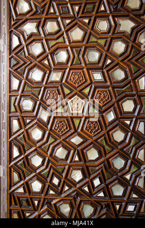 Par exemple l'art ottoman d'incrustations de nacre d'Istanbul Banque D'Images