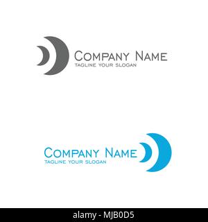 Logo vector, conception simple pour votre logo d'entreprise. Illustration de Vecteur