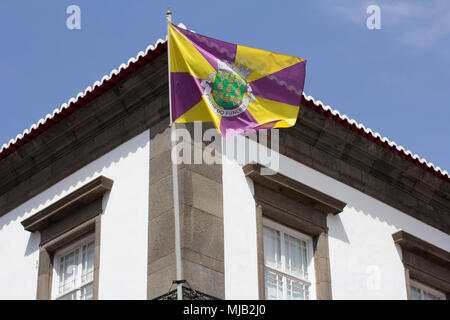 Drapeau de Funchal Banque D'Images