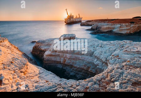 Edro III abandonné le navire près de Chypre. Banque D'Images