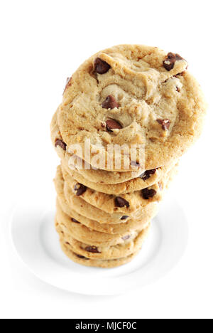 Grande cheminée de cookies aux pépites de chocolat Banque D'Images