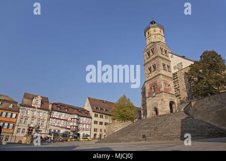 Église Saint Michael de Schwäbisch Hall, Baden-Wurttemberg, Allemagne, Banque D'Images