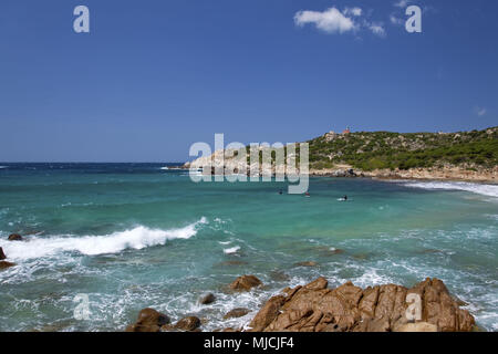 Italie, Sardaigne, Sardaigne du Sud, Côte Sud, Chia, Baia Chia, Capo Spartivento, Banque D'Images