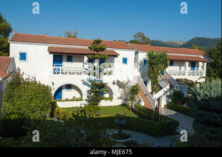 Roda Garden Village Hôtel à Roda, Corfou, îles Ioniennes, Grèce, Europe Banque D'Images