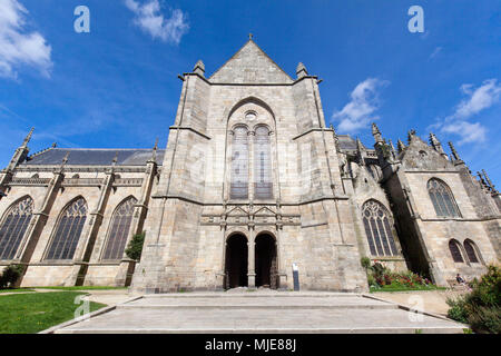 Vieille ville de Dinan'Église Saint-Malo Banque D'Images